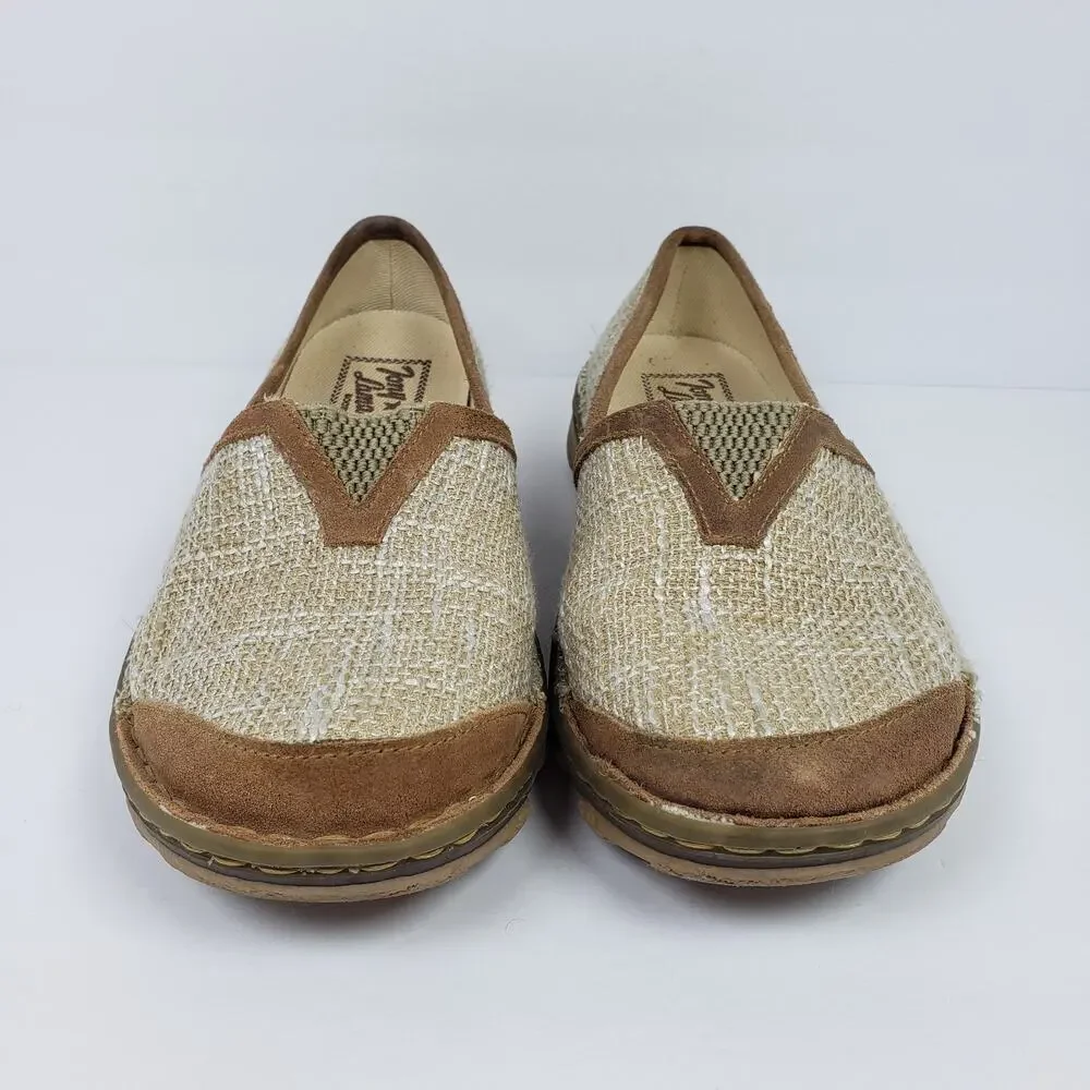 Tony Lama Boots Renata Womens Size 7 Beige Slip On Casual Loafer Shoes TLC105L